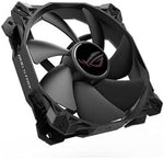 ASUS hardware cooling fan showing optimized direct flow frame design