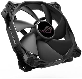 ASUS hardware cooling fan showing optimized direct flow frame design