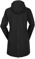 Kerrits women's rain jacket showing the secure spacious front zip pockets for storage.