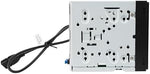 Jensen CAR710-4 digital media receiver installed inside a premium vehicle dashboard.