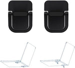 WedFeir premium metal laptop stand pack of two pieces illustrating the industrial self adhesive tape backing