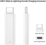 COOYA male USB-C to female Lightning adapter showing compact travel-friendly design