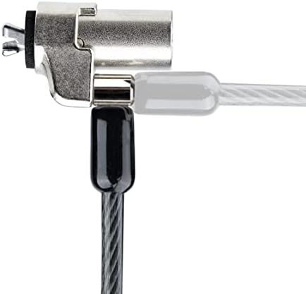 StarTech wedge compatible lock body with the two included zinc alloy keys inserted