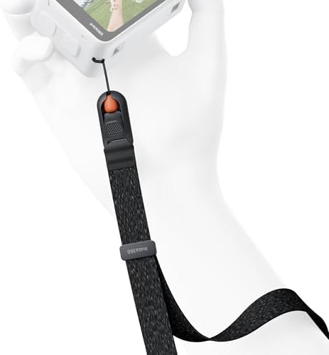 Insta360 GO Ultra Quick Release Wrist Strap action camera mount with the dual black and orange safety anchors detached.