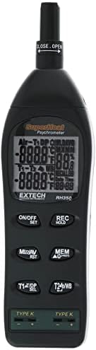 Extech Instruments RH350 Psychrometer with 2 Type-K Remote Temperature Probes - Image 5