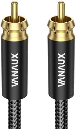 Close up of Vanaux 24K gold plated RCA connectors