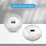 DDONG universal adhesive anchor plate attached securely to the back of a slim tablet device.