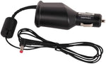 Side profile of the black SiriusXM universal dock and play receiver cradle showing the sleek dashboard mounting clip.