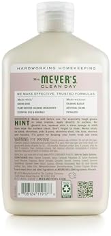 Close up of Apple Blossom scent label on Mrs. Meyer's scratch-free cream cleanser.