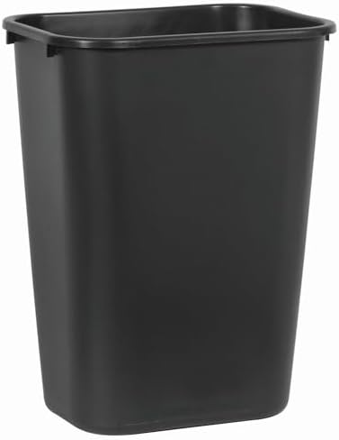 Rubbermaid FG295700BLA Wastebasket Large 41 Qt Black - Image 2