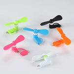 High speed cell phone fan spinning smoothly to show safe flexible blade motion