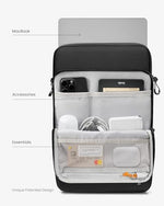 Tomtoc DefenderACE heavy duty tablet bag showcasing CornerArmor reinforcement technology for drop protection