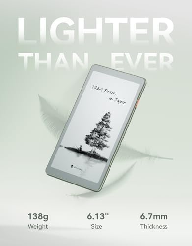 Viwoods 6.13 inch e-reader side profile design