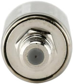 Channel Master inline coaxial filter demonstrating the built-in weather protection sealing ring.