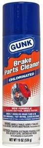 Gunk Chlorinated Brake Parts Cleaner 19 Fluid Ounces front view automotive spray
