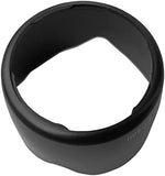 Close-up of ET-60 hood installed on Canon zoom lens