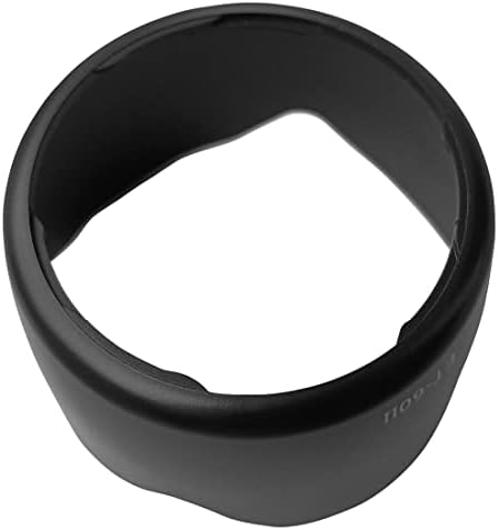 Close-up of ET-60 hood installed on Canon zoom lens