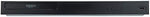 LG UBK90 home cinema media player showing the front loading disc tray extended