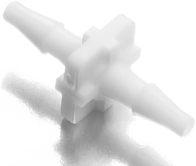 Small Parts Value Plastics Straight Thru Connector front view tubing fitting