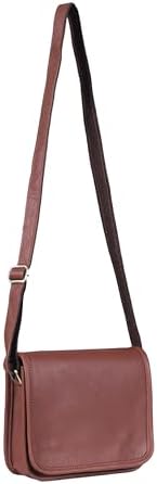 Cuero Genuine Leather iPad Bag styled on model for scale