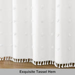 Water droplets beading on the surface of the premium water resistant LilyCat white polyester shower curtain.