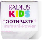Radius bubble berry mint toothpaste for kids with hydroxyapatite and elderberry.