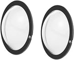 Two clear polycarbonate lens covers with double sided adhesive stickers