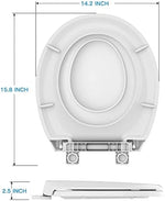 Installation hardware kit included with the GarveeTech round white family toilet seat