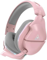 Close up of Turtle Beach Stealth 600 Gen 2 Max pink ear cup and controls