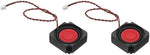 Patikil full range micro loudspeaker back profile displaying the pre-wired connection point