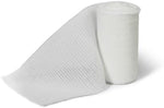 First aid kit layout showcasing Med Pride stretch gauze rolls cut to custom size with scissors