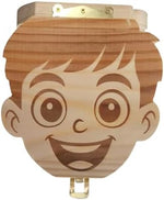 Glass bottle and tweezers included with Pambo teeth keepsake box