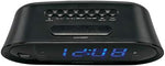 Side profile of Jensen JCR-298 digital clock radio