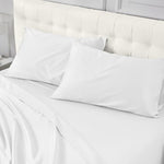 Packaging presentation of the authentic imported Warmstar white cotton bedding accessory.