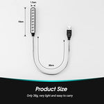 Daffodil black flexible gooseneck accessory showing the standard USB interface