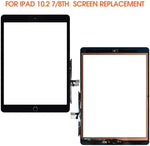 AGCUT tablet repair kit featuring premium black replacement glass with copper digitizer flex cable connector