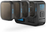GoPro camera with ND filter for cinematic motion blur
