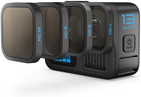 GoPro camera with ND filter for cinematic motion blur