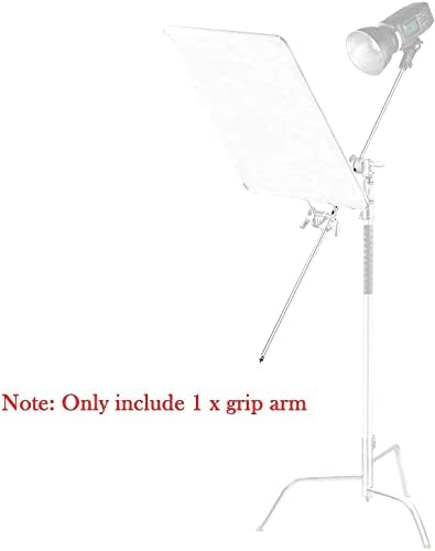 Soonpho 128cm studio crossbar pole unboxed showing premium silver metallic finish