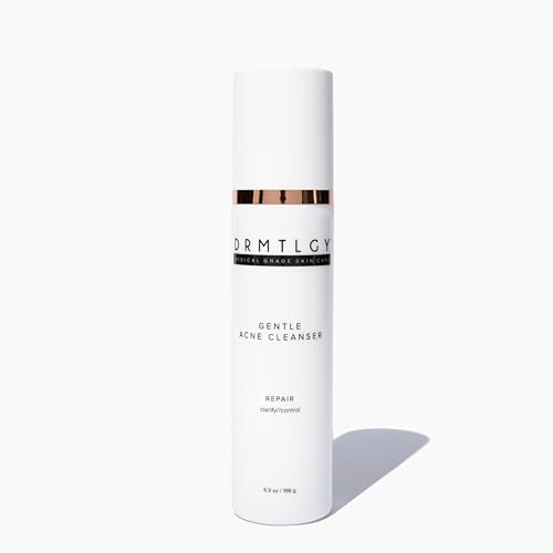DRMTLGY salicylic acid face wash for oily skin exfoliator pads with Glycolic and Lactic acid for skin resurfacing