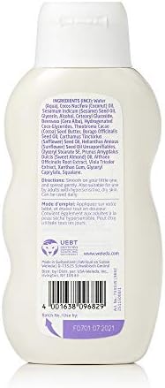 Weleda Mallow Body Lotion tube texture and consistency view