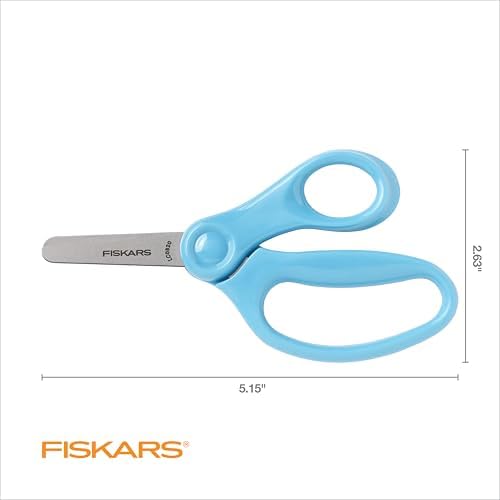 Authentic Fiskars kids scissors packaging for ages 4 to 7