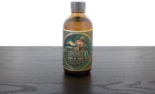 Noble Otter Monoi de Tahiti Aftershave product packaging showing authentic grooming label details
