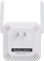 Aimery signal booster plugged into a wall outlet