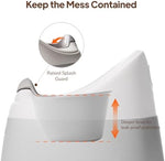 Tinyiota toddler toilet with high splash guard