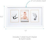 Pearhead newborn handprint footprint kit packaging contents displayed