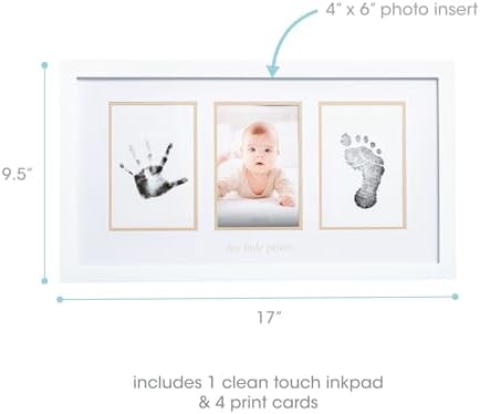 Pearhead newborn handprint footprint kit packaging contents displayed