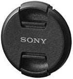 Black protective camera lens cover fifty five millimeter size premium finish