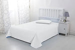 Recci luxury bedding oversized top sheet neatly folded highlighting the premium quality finish and clean borders