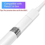 Two pack of white mini charging connectors for iPad pen first generation placed side by side